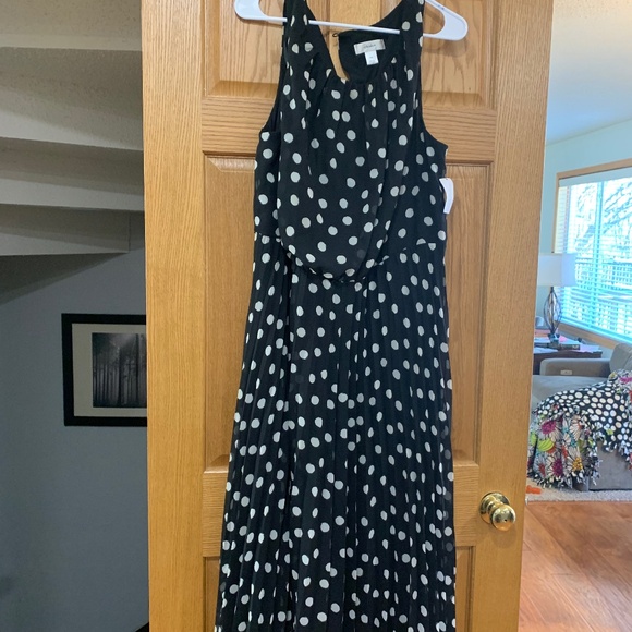 CJ Banks 24W plus size black polka dot tank dress new with tags - Picture 1 of 1
